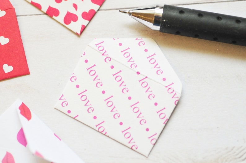 Tiny Valentine's Day Love Notes // 1 inch x 1.5 inch // Teeny Tiny Cards // Love Notes // Blank Cards // Embellishment // Love Letter image 9