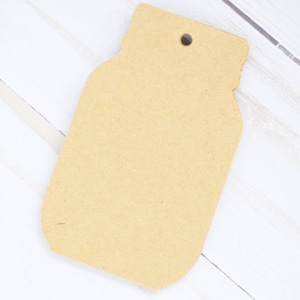 Lot de 10 étiquettes pour pots Mason - Lot de 10 // Étiquette kraft // Étiquette cadeau // Cadeaux gourmands // Cadeau de pendaison de crémaillère // Étiquettes // Étiquette volante // Étiquette de prix // Emballage