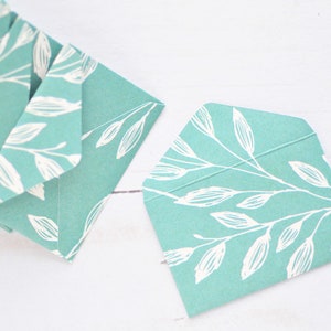 Petits billets d'amour en lierre - lot de 9// 1 po. x 1,5 po.// Carte vierge// Pot de mots d'amour// Embellissement// Plante// Album de coupures// Projet de papier
