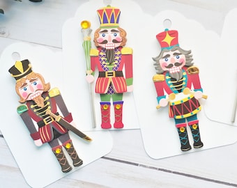 Nutcracker Gift Tags: Ballet Christmas Packaging, Set of 6
