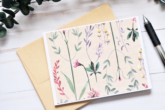 Botanical Garden Thank You Greeting Card Botanical Garden Thank You Greeting Card