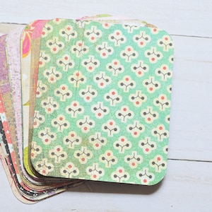 2,5 x 3 mini cartes de journal // Motifs assortis // Inspiration Project Life // Scrapbooking // Pages de poche // Accessoire pour agenda // Panneau de cartes