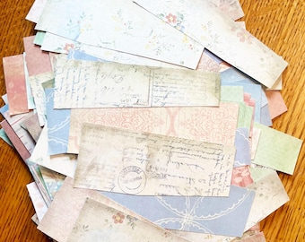 350+ Piece Cottagecore Scrapbook Paper Pack, Vintage Floral Ephemera & Paper Scraps for Junk Journaling and Collage Crafts