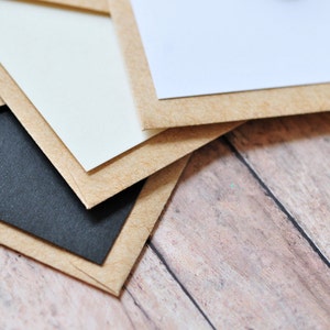 Mini Envelopes Kraft // Set of 10 // Love Notes // Packaging // Paper Crafting // Square Envelopes // Gift Card Envelopes image 3