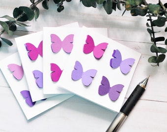 Butterfly Mini Cards – Blank Folded Note Cards for Weddings, Springtime, Bridal Showers & Love Notes