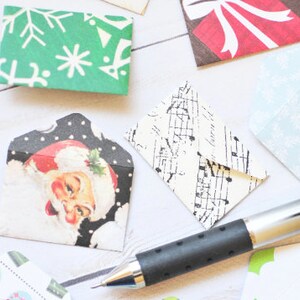 Piccole buste di Natale // Biglietti vuoti // Piccole carte // Calendario dell'Avvento // Abbellimento // Buone feste // Lavoretti di carta
