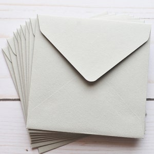 Mini Envelopes - Gray // BULK LISTING // Set of 100 // Gift Card Envelope // Business Card Envelopes // Keepsake Envelope // Advice Card