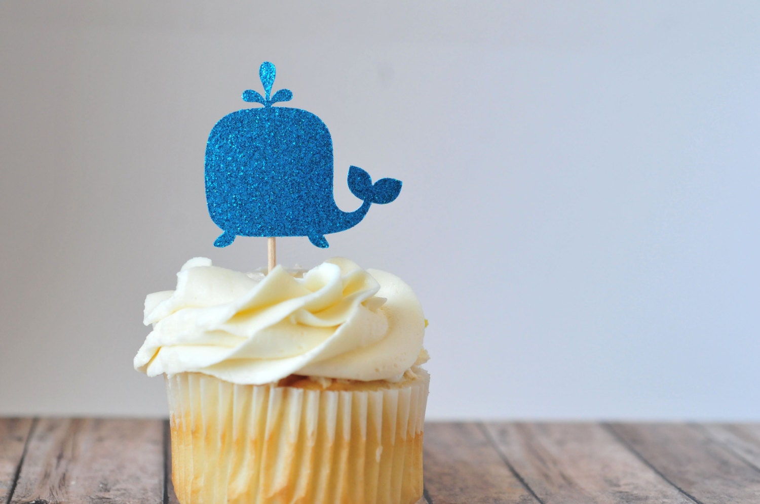 Whale Cupcake Toppers // Baby Shower Decoration // Party Etsy