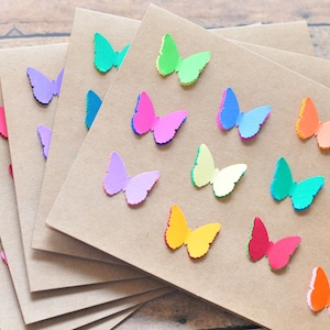 Carte papillon fantaisiste//Carte vierge//Carte de correspondance//Carte de voeux//Carte de remerciement//Je pense à vous//Juste parce que//Carte je t'aime