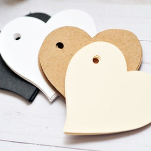 Étiquettes coeur - Lot de 50 // Etiquette cadeau // Étiquette volante // Emballage cadeau // Goutte de pluie // Etiquette // Emballage // Emballage du produit // Cadeau