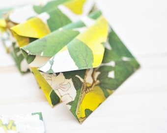 Tiny Lemon Love Notes – Set of 10 - 1.5in x 1in - Tiny Envelopes & Blank Cards for Scrapbooking, Journals, Gifts and Embellishment