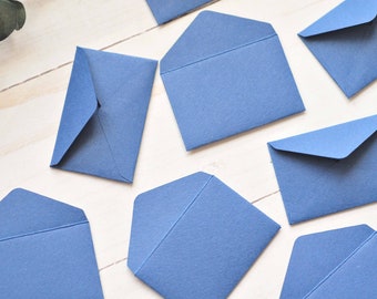 Tiny Envelopes - SAPPHIRE BLUE // 1 inch x 1.5 inch // Love Notes // Embellishment // Decoration // Scrapbook // Blank Cards // Indigo