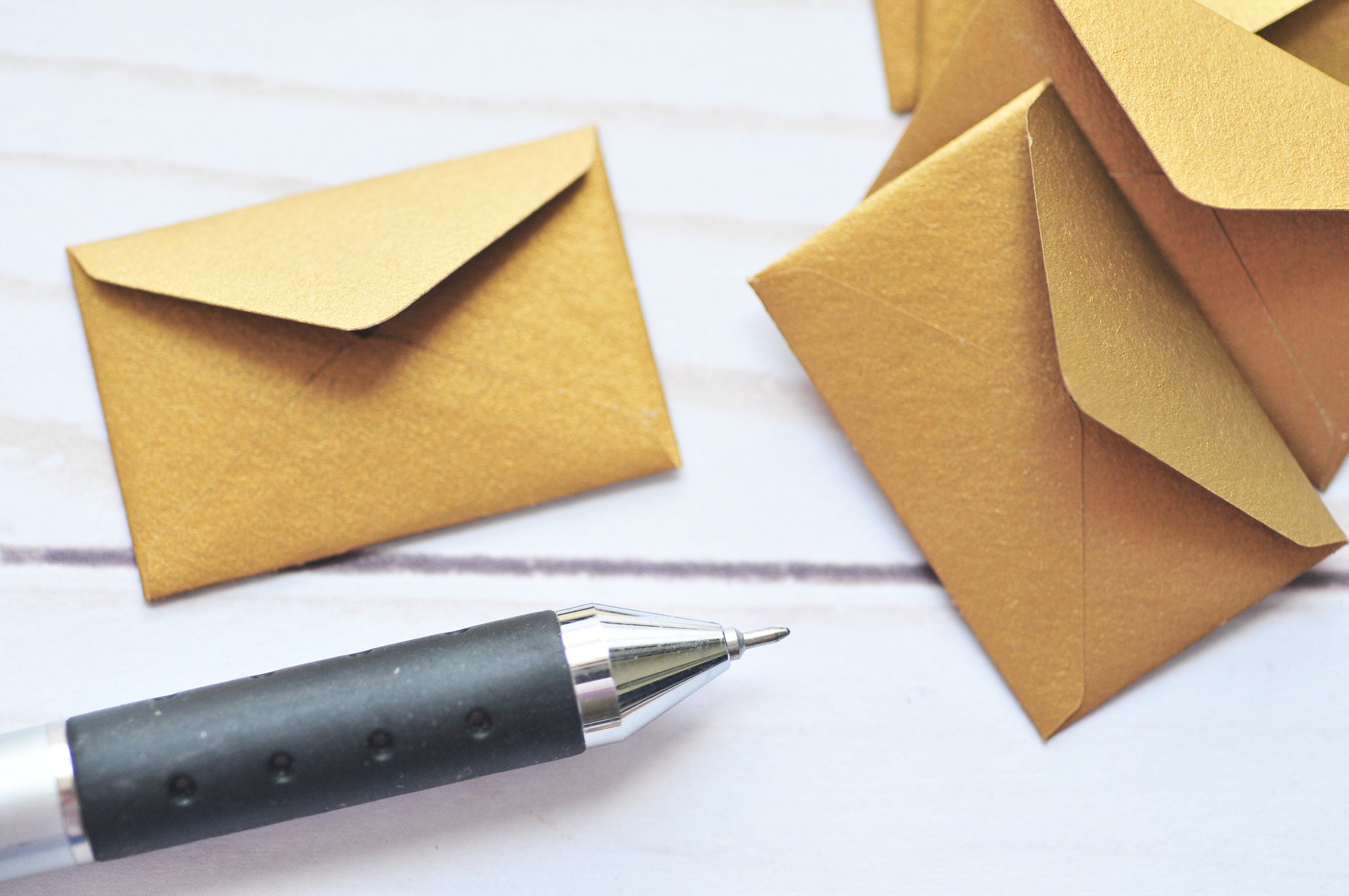 bulk tiny envelopes gold love notes blank cards