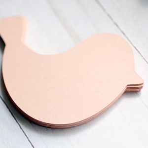 Découpes oiseau rose poudré // Embellissements // Confettis // Oiseau en papier // Décoration // Éphémères // Scrapbooking // Carnet d'art // Décoration de fête