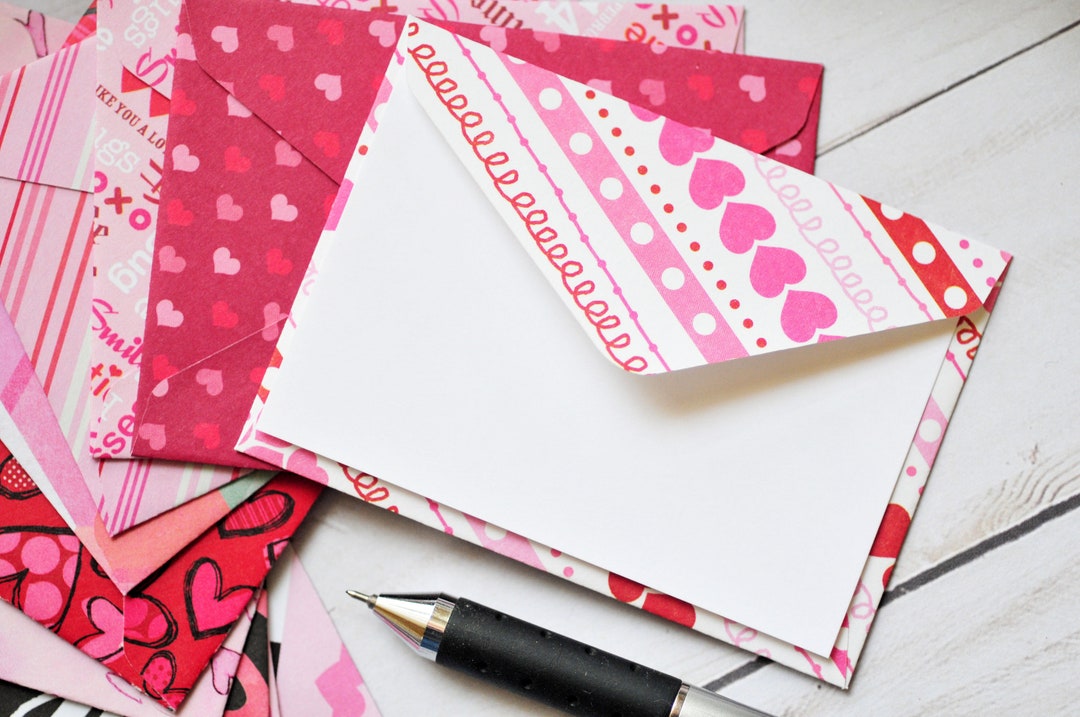 Valentine's Day Mini Cards - Set of 10 // Blank Cards // Gift Card ...