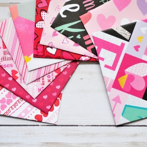 Valentine's Day Mini Cards Set of 10 // Blank Cards // Gift Card Envelopes // Valentine's Day // Love Note // Assorted Pattern Envelopes image 8