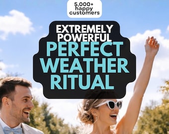 Good Weather Spell (Photo Proof), Clear Skies, Sunshine Energy Ritual, Stop Rain Spell, Sun Spell, Personalized Wedding Blessing, Etsy Witch