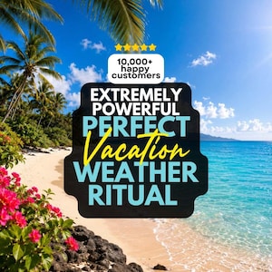 Perfect Vacation Weather Spell (Photo Proof), Sun Spell Casting, Vacation Good Weather Blessing,  Sunshine, Bachelorette Trip, Etsy Witch