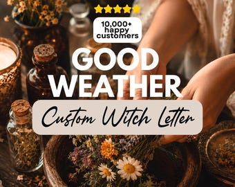 Custom Good Weather Blessing Story for Outdoor Weddings, Bachelorette, Birthday, Vacation and Parties written by your Etsy Witch