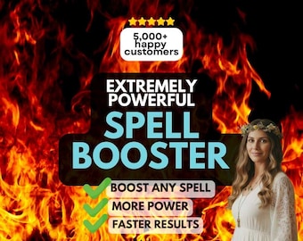 Power Booster Ritual, Energy Amplifier, Strength & Success Support, Motivation Surge, Spiritual Momentum Boost, Spell Booster
