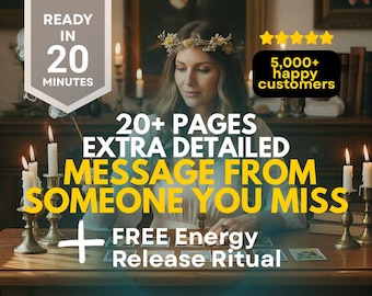 A Message From Someone You Miss Medium Reading Connect With Loved One Passed Loved One Message Healing Guidance Spiritual Reading Gift