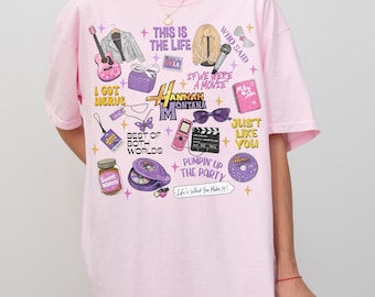 Hannah Montana 20 Year Celebration Tee, Disney Channel Star T-Shirt, Magic Kingdom Disneyland Family Trip Shirt