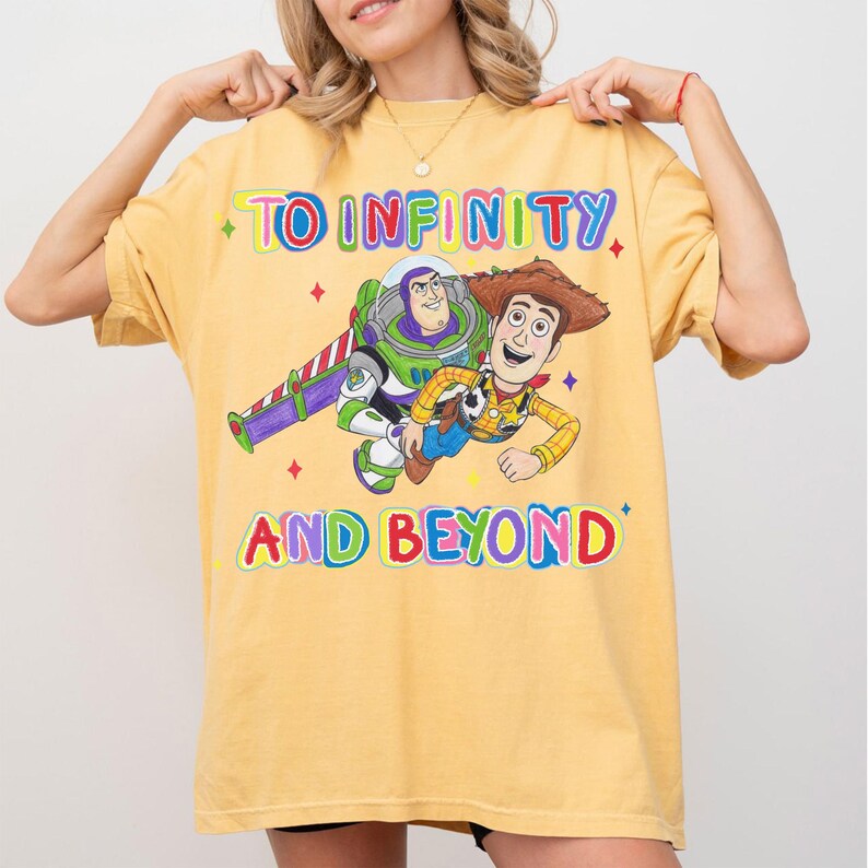 Vintage To Infinity and Beyond Shirt, Buzz Lightyear Woody T-shirt, Toy Story Land 2026 Tee, Disneyland Trip Shirt, Toy Story Characters image 5