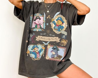 Retro Winnie the Pooh Pirate Shirt, Pooh Tigger Piglet Eeyore, Disney Cruise Pirates Shirt, Yo Ho A Pirate’s Life Tee, Disney Trip 2026