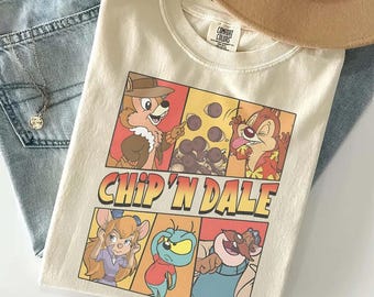 Disney Chip N Dale Rescue Rangers Shirt, Family Matching Disneyland Tee, Magic Kingdom Epcot Trip Shirt, Adult Kids Disney Vacation Tee
