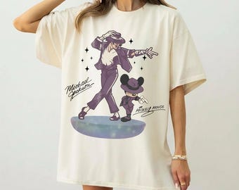 Retro Michael Jackson Mickey Mouse Shirt, Disney Dance Tee, Comfort Colors Graphic Tee, Vintage Disney Fan Gift, Unisex Retro Tee