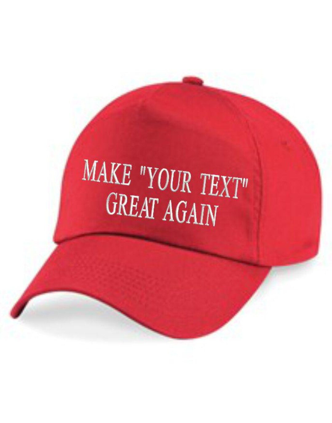 Make Your Text Great Again Custom Embroidered Cap – Personalized ...