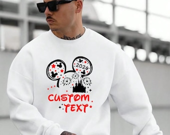 Personalised Disney Jumper 2026, Disneyland Travel Sweatshirt, Disneyland Paris Sweater, Disney Vacation Family Matching Top Adult & Kids