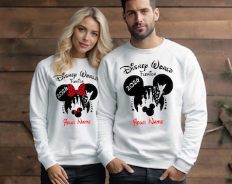 Personalised Disney World Florida 2026 Jumper, Disney Family Vacation Sweatshirt, Mickey Minnie Travel Top, Custom Disney World Vacation Top