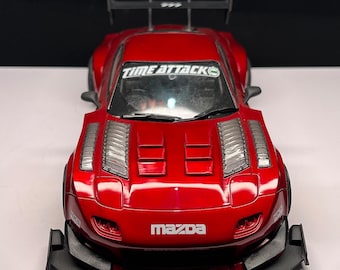 1/24 Mazda RX-7 Timeattack Widebody Kit for Tamiya 24110，3D