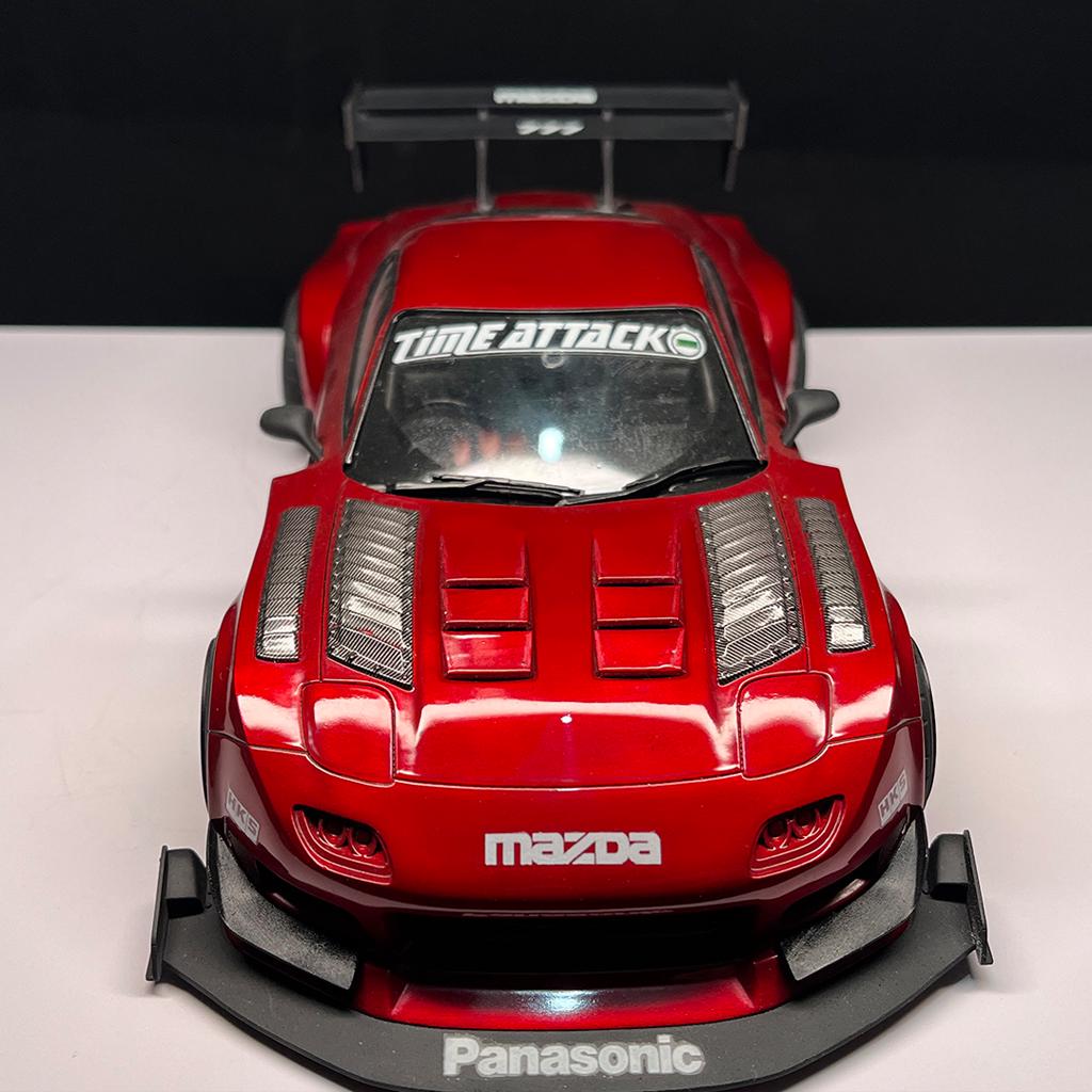 タミヤMazda RX-7 ラジコン ドリフト仕様 Red Bull 1/24 Mazda RX-7 Timeattack Widebody Kit for Tamiya 24110，3D
