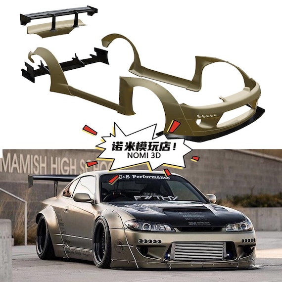 1/24 Nissan S15 Pandem Widebody Bodykit RC , for Aoshima S15