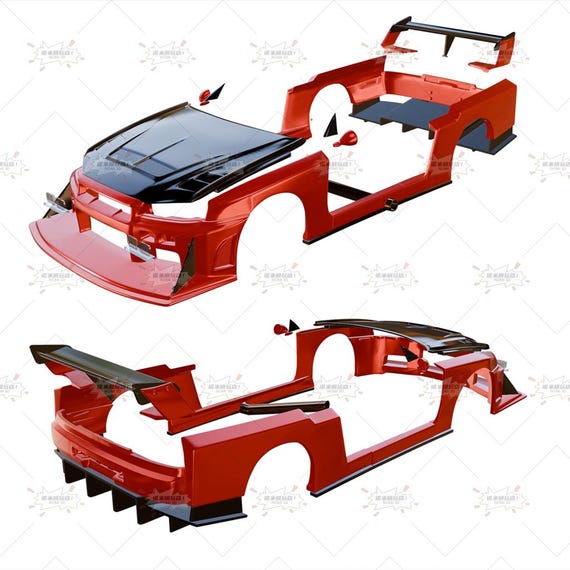 1/24 Nissan GT-R R34 GT LBWK Widebody for Tamiya 24210 Resin