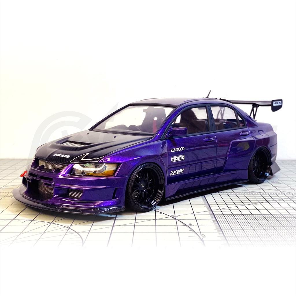 1/24 Mitsubishi Lancer EVO 9 Widebody Kit for FUJIIMI 03918, Resin