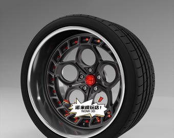 1/24 Scale Model Car Wheels – AL13 R110 Aero for Tamiya / Aoshima / Fujimi / Nunu / Hasegawa etc..Model Kits Resin Car Model, 3D Printing
