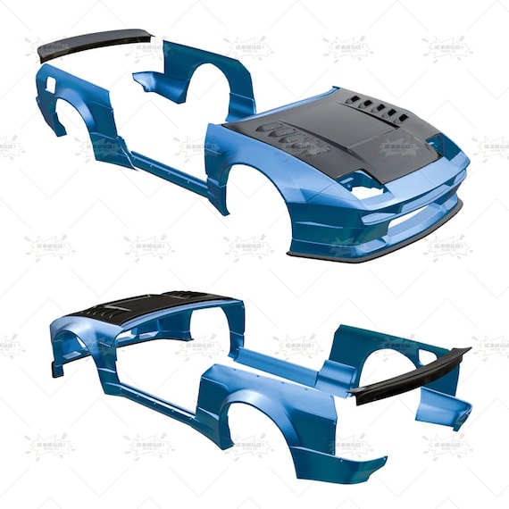 1/24 Nissan 180SX Pandem Widebody Kit for AOSHIMA 064900, Resin