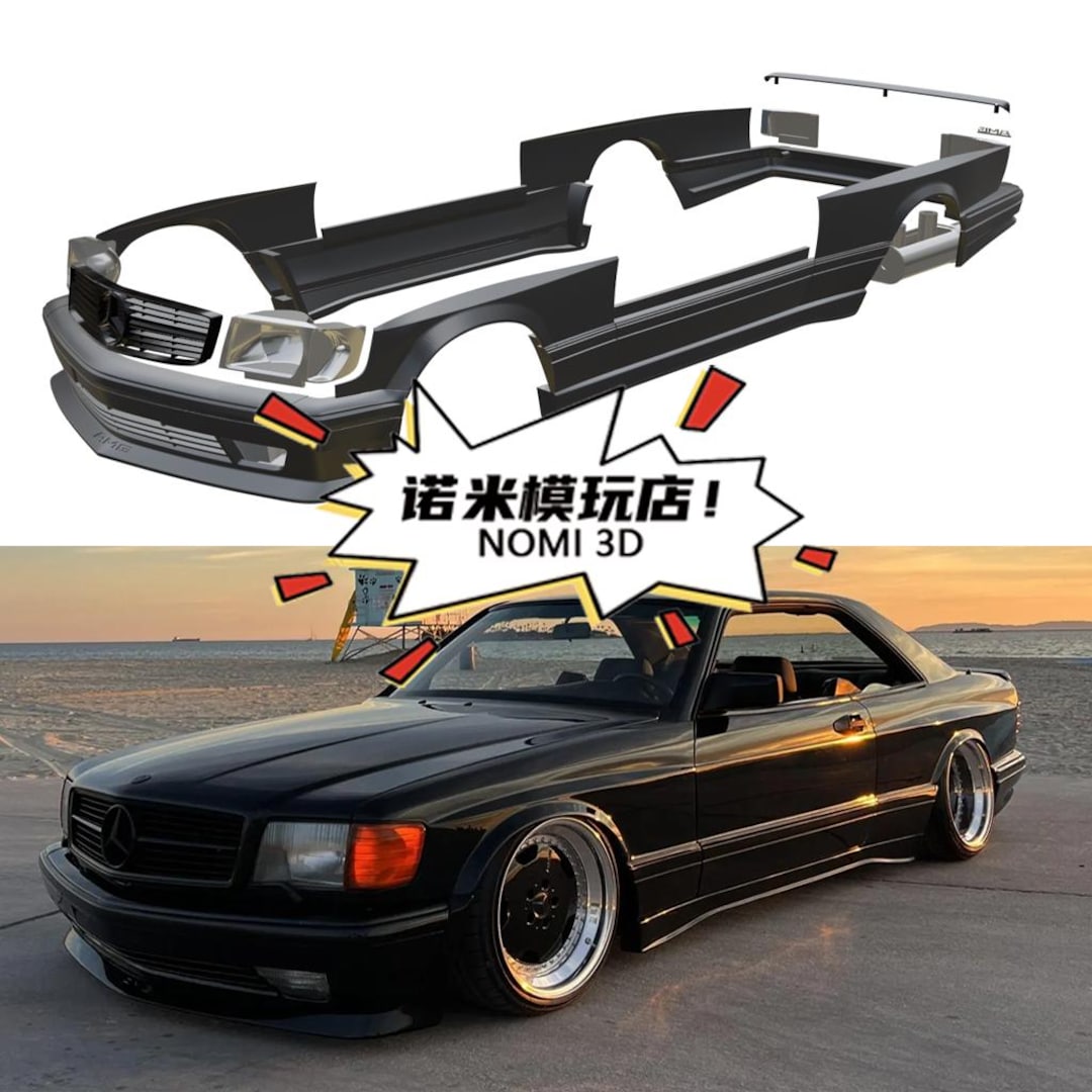 1/24 Mercedes-benz 500SEC to 560SEC AMG Bodykit Kit, for Tamiya