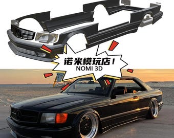 Kit carrozzeria AMG per Mercedes-Benz 500SEC a 560SEC in scala 1/24, per Tamiya 24029, kit di modellismo automobilistico in resina per stampa 3D.