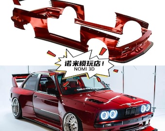 1/24 BMW M3 E30 LTO Widebody kit, for NUNU model , Resin Car Model Kit 3D Printing