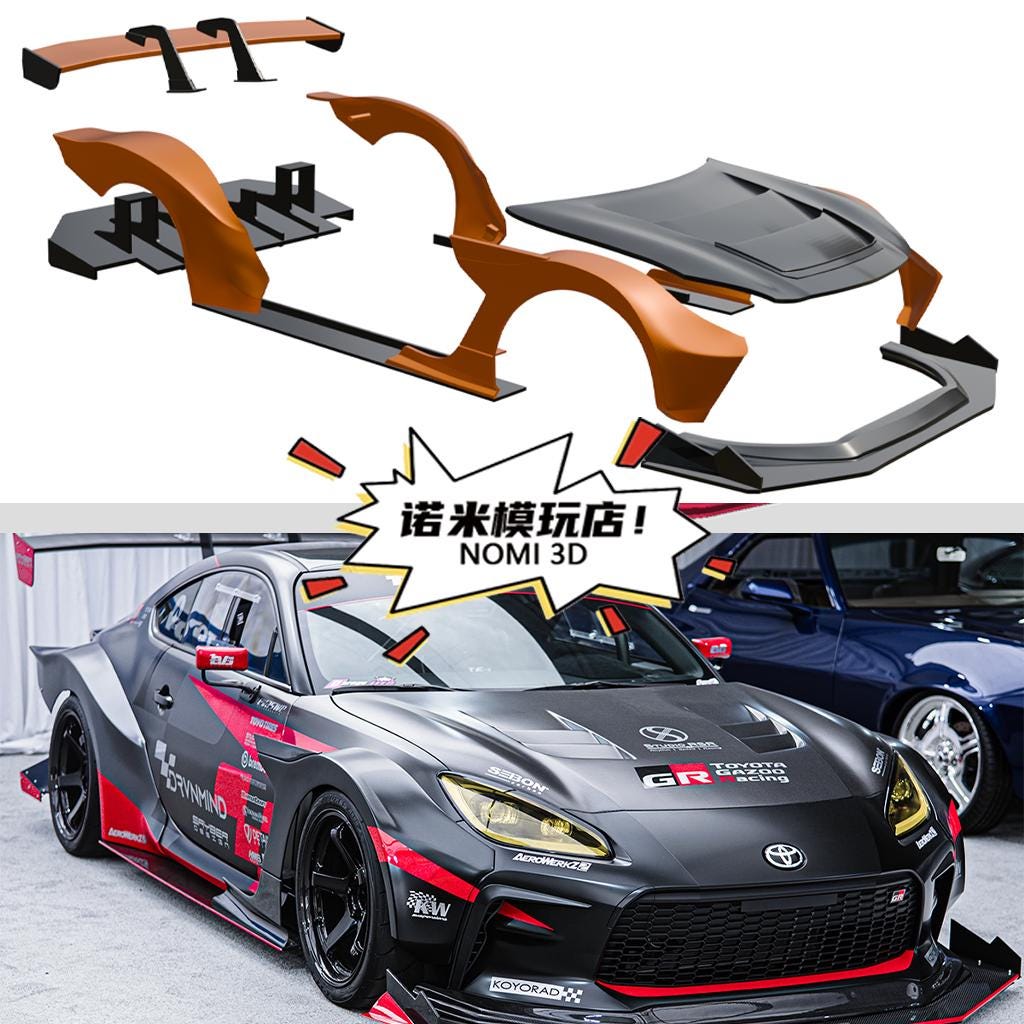 1/24 TOYOTA GR86 Sayber Widebody for Tamiya 24361 Resin Car Model
