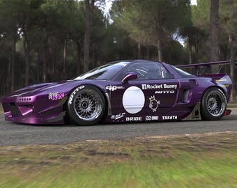 1/24 Honda NSX Pandem Rocket Bunny Widebody Kit, for Tamiya 24100