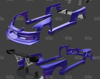 1/24 Mitsubishi Lancer EVO 9 Widebody Kit for FUJIIMI 03918, Resin