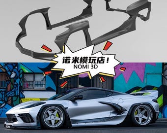 1/24 Chevrolet Corvette C8 Pandem Widebody-kit, voor Revell 07714, Resin Car Model Kit 3D Printing