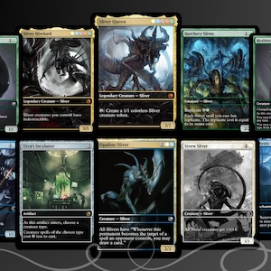 Xenomorph Alien Slivers Proxy Commander Deck, Custom Art EDH Deck - Etsy