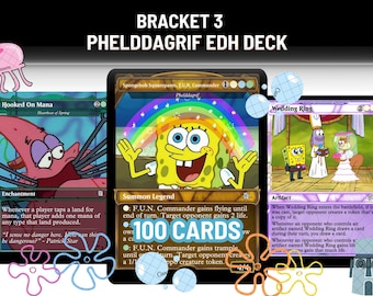 Phelddagrif Grouphug Proxy Commander Deck, Custom Made Bracket 3 EDH