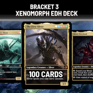 Xenomorph Alien Slivers Proxy Commander Deck, Custom Art MTG EDH Deck